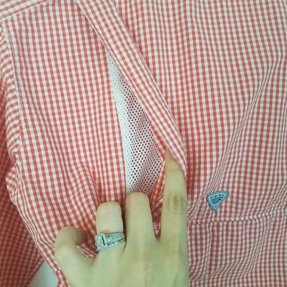 COLUMBIA Gingham Super Bonehead Long Sleeve Top XS - Picture 7 of 8